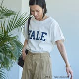 YALE別注ロゴプリントバック刺繍Tシャツ | coen【women】 | 詳細画像4