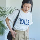 OFF WHITE | YALE別注ロゴプリントバック刺繍Tシャツ | coen【women】