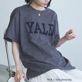 DK.GRAY | YALE別注ロゴプリントバック刺繍Tシャツ | coen【women】