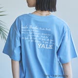 LT.BLUE | YALE別注ロゴプリントバック刺繍Tシャツ | coen【women】