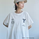 YALE別注ロゴプリントビッグフットボールTシャツ | coen【women】 | 詳細画像1 