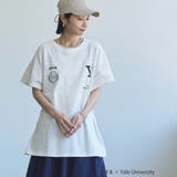 YALE別注ロゴプリントビッグフットボールTシャツ | coen【women】 | 詳細画像10 