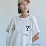 YALE別注ロゴプリントビッグフットボールTシャツ | coen【women】 | 詳細画像2 