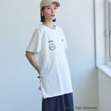 YALE別注ロゴプリントビッグフットボールTシャツ | coen【women】 | 詳細画像6 