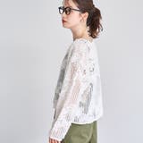 3Dフラワーメッシュカーディガン | coen【women】 | 詳細画像3 