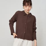 MD.BROWN | ポコポコショートシャツカーディガン | coen【women】