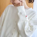 【再入荷・新色登場】ハートモチーフ裏毛カーディガン | coen【women】 | 詳細画像7