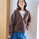 MD.BROWN | CVCダンボールジップパーカー | coen【women】