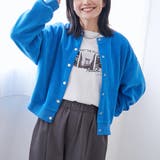 COBALT | カットコール裏毛スナップカーディガン | coen【women】