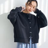 BLACK | ダンボールスナップカーディガン | coen【women】