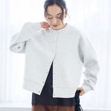 LT.GRAY | ダンボールスナップカーディガン | coen【women】