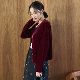 シアーベロア コンパクトクルーネック カーディガン | coen【women】 | 詳細画像12