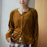 シアーベロア コンパクトクルーネック カーディガン | coen【women】 | 詳細画像19