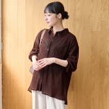シアーメッシュ フロッキーストライプレギュラーカラーシャツ | coen【women】 | 詳細画像13