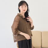シアーボーダー レギュラーカラー長袖シャツ | coen【women】 | 詳細画像10 