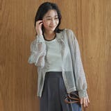 シアーボーダー レギュラーカラー長袖シャツ | coen【women】 | 詳細画像5 