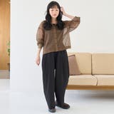 シアーボーダー レギュラーカラー長袖シャツ | coen【women】 | 詳細画像7 