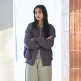 ヘビー裏毛ダブルジップカーディガン | coen【women】 | 詳細画像15 