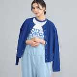 ROYAL | USAコットンフライススナップカーディガン | coen【women】