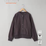 DK.GRAY | 【WELLTECT】裏毛スナップカーディガン | coen【women】