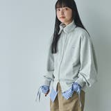 PENNEYS(ぺニーズ)別注裏毛スタンドジップスウェットカーディガン | coen【women】 | 詳細画像1