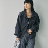 PENNEYS(ぺニーズ)別注裏毛スタンドジップスウェットカーディガン | coen【women】 | 詳細画像2