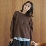 ミニブークレ ボートネックニット | coen【women】 | 詳細画像4 
