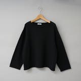 BLACK | ミニブークレ ボートネックニット | coen【women】