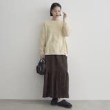 カラーメランジワッフルクルーネックニット | coen【women】 | 詳細画像13 