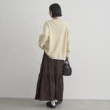 カラーメランジワッフルクルーネックニット | coen【women】 | 詳細画像15 