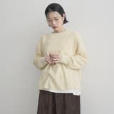 カラーメランジワッフルクルーネックニット | coen【women】 | 詳細画像16 