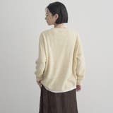 カラーメランジワッフルクルーネックニット | coen【women】 | 詳細画像18 
