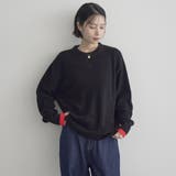 カラーメランジワッフルクルーネックニット | coen【women】 | 詳細画像5 