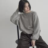 ショート丈 エアリーヤーンソウバリクルーネックニット | coen【women】 | 詳細画像1 