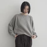 ショート丈 エアリーヤーンソウバリクルーネックニット | coen【women】 | 詳細画像16 