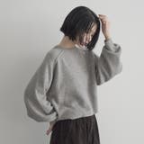 ショート丈 エアリーヤーンソウバリクルーネックニット | coen【women】 | 詳細画像17 