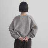 ショート丈 エアリーヤーンソウバリクルーネックニット | coen【women】 | 詳細画像18 