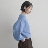 ショート丈 エアリーヤーンソウバリクルーネックニット | coen【women】 | 詳細画像23 