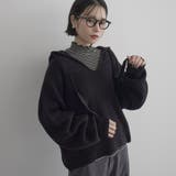 エアリーヤーン フード付きVネックニット | coen【women】 | 詳細画像15 