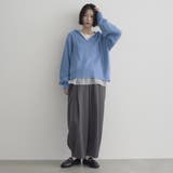 エアリーヤーン フード付きVネックニット | coen【women】 | 詳細画像24 