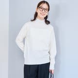 モチモチ天竺 ウォッシャブルハイネックニット【インフルエンサー紹介アイテム】 | coen【women】 | 詳細画像2 