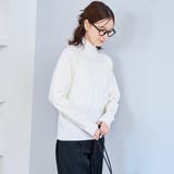モチモチ天竺 ウォッシャブルハイネックニット【インフルエンサー紹介アイテム】 | coen【women】 | 詳細画像3 