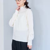 OFF WHITE | モチモチ天竺 ウォッシャブルハイネックニット【インフルエンサー紹介アイテム】 | coen【women】