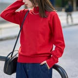 RED | モチモチ天竺 ウォッシャブルハイネックニット【インフルエンサー紹介アイテム】 | coen【women】