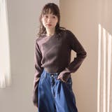 モチモチ ウォッシャブルリブクルーネックニット【Youtube紹介アイテム】 | coen【women】 | 詳細画像23 