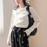 OFF WHITE | モチモチ ウォッシャブルリブクルーネックニット【Youtube紹介アイテム】 | coen【women】