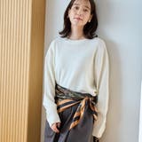 OFF WHITE | ウール混2WAY ワッフルニットプルオーバー | coen【women】