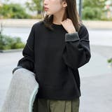 BLACK | スウェットライク2wayニット | coen【women】