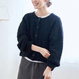 BLACK | ブークレ 2way ミックスニットカーディガン 【Youtube紹介アイテム】 | coen【women】