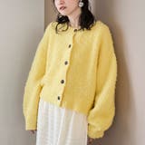 YELLOW | ブークレ 2way ミックスニットカーディガン 【Youtube紹介アイテム】 | coen【women】